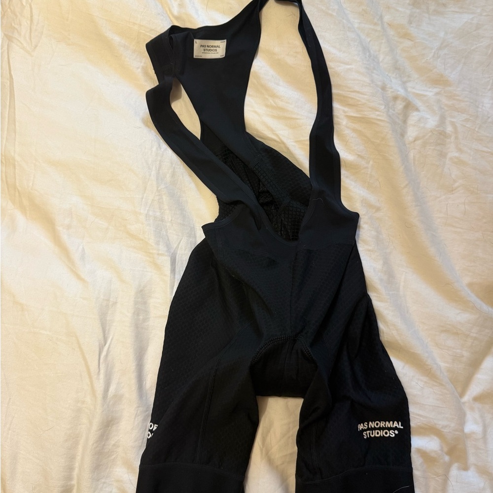 Pas Normal Essential Bib Shorts - Black, Size Large
